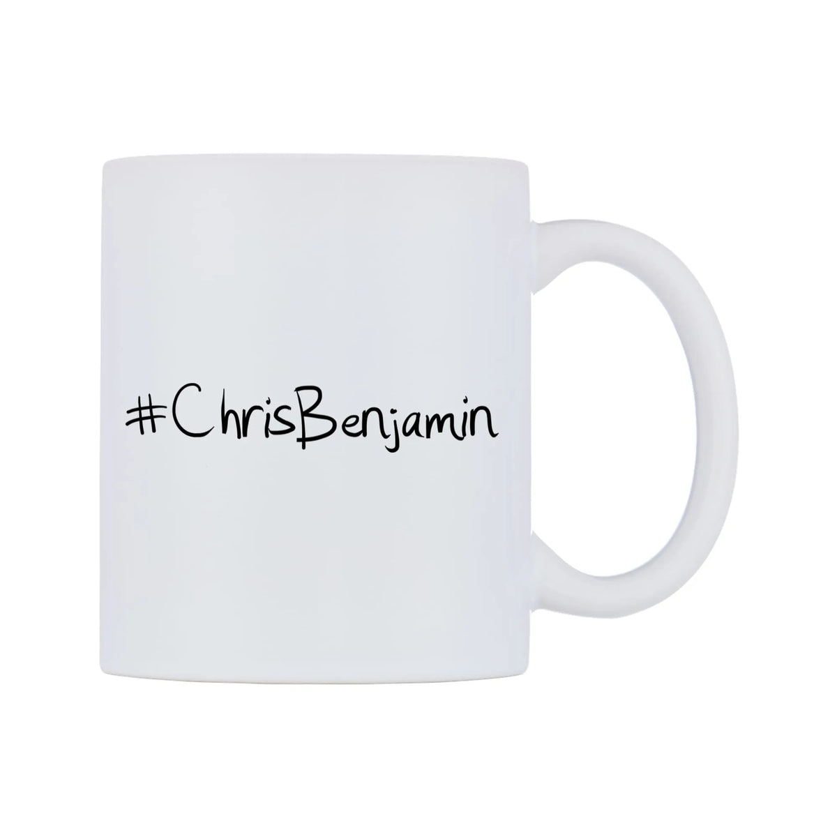 ChrisBenjamin Mug — mug, left side, on a white background
