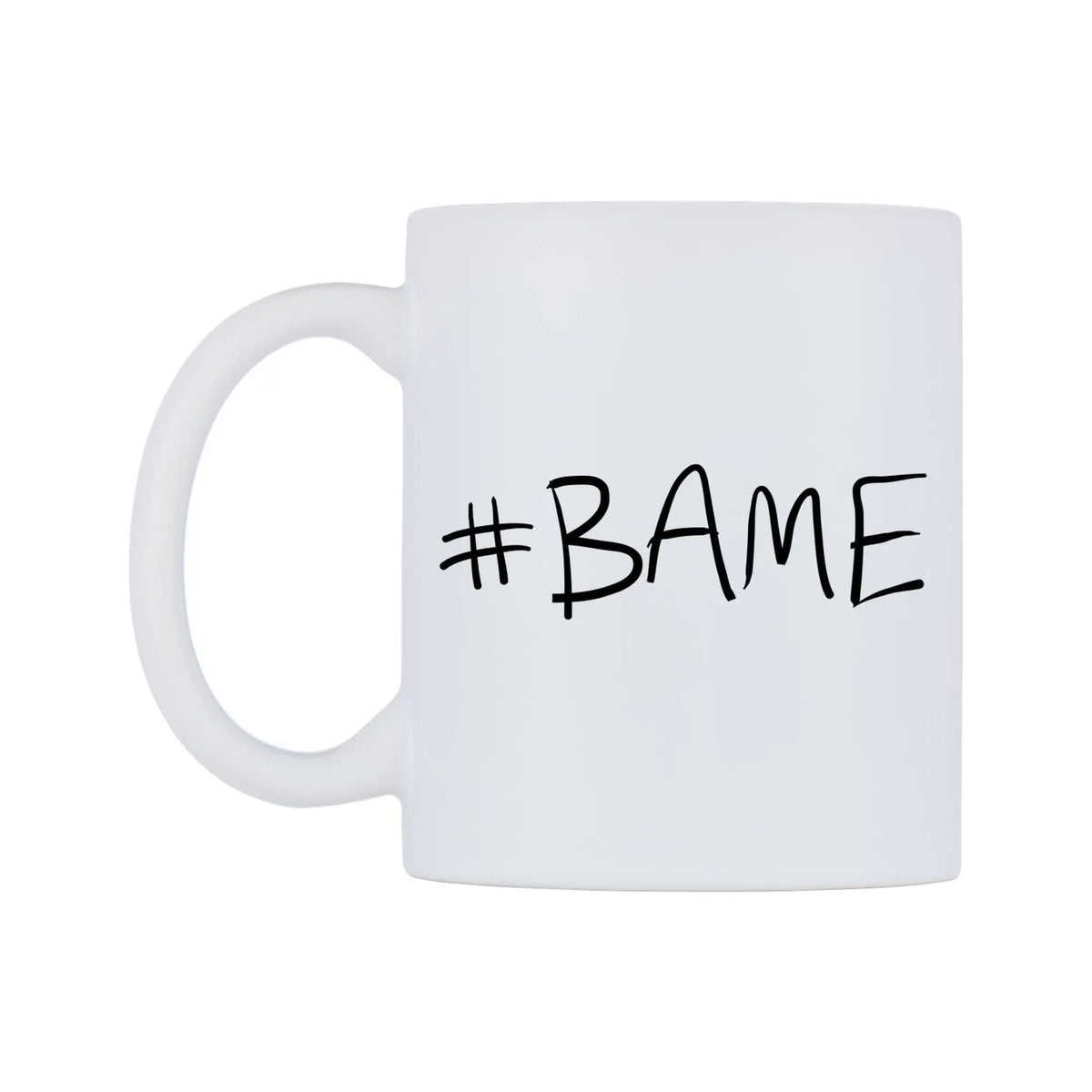BAME Mug — mug, right side, on a white background