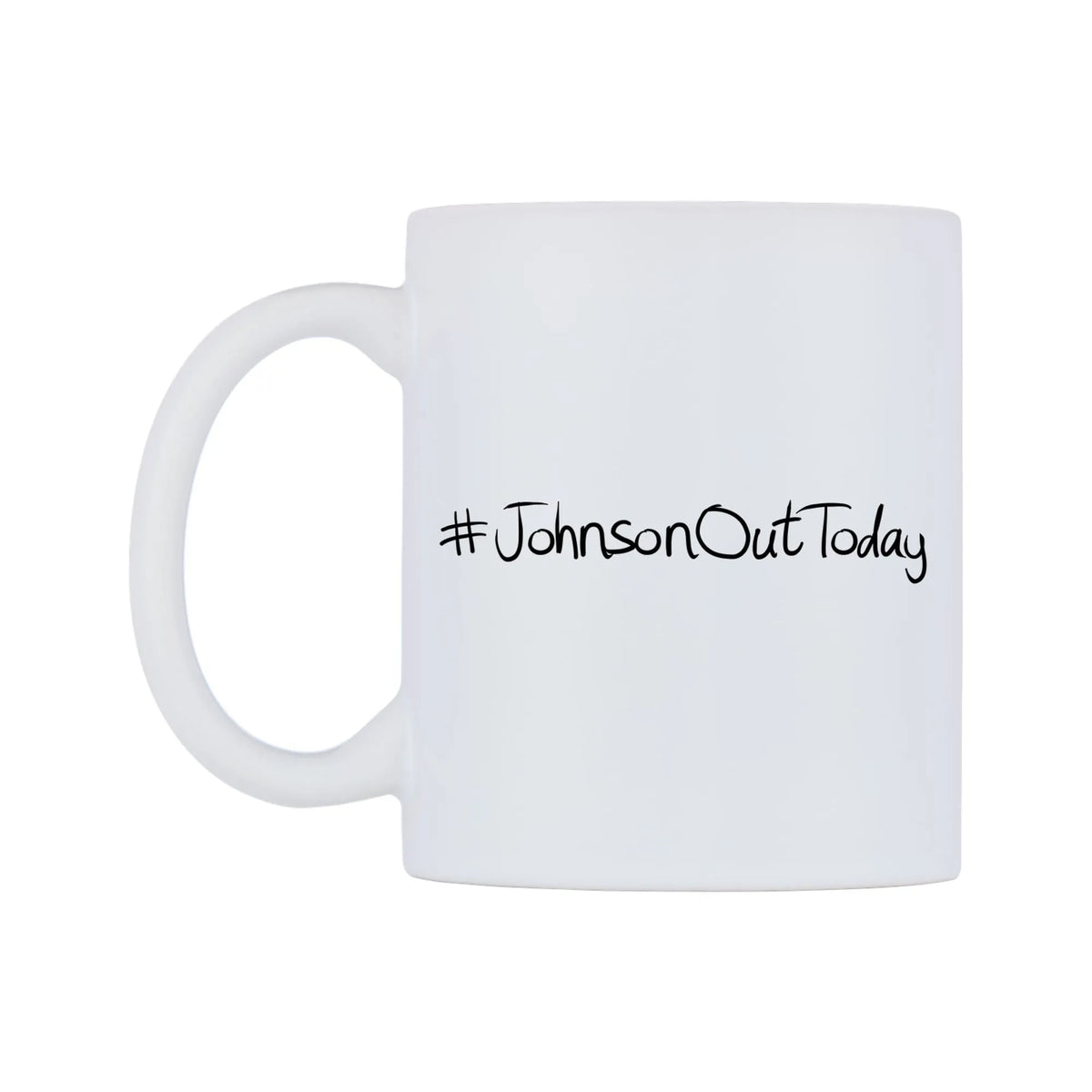 JohnsonOutToday Mug — mug, right side, on a white background