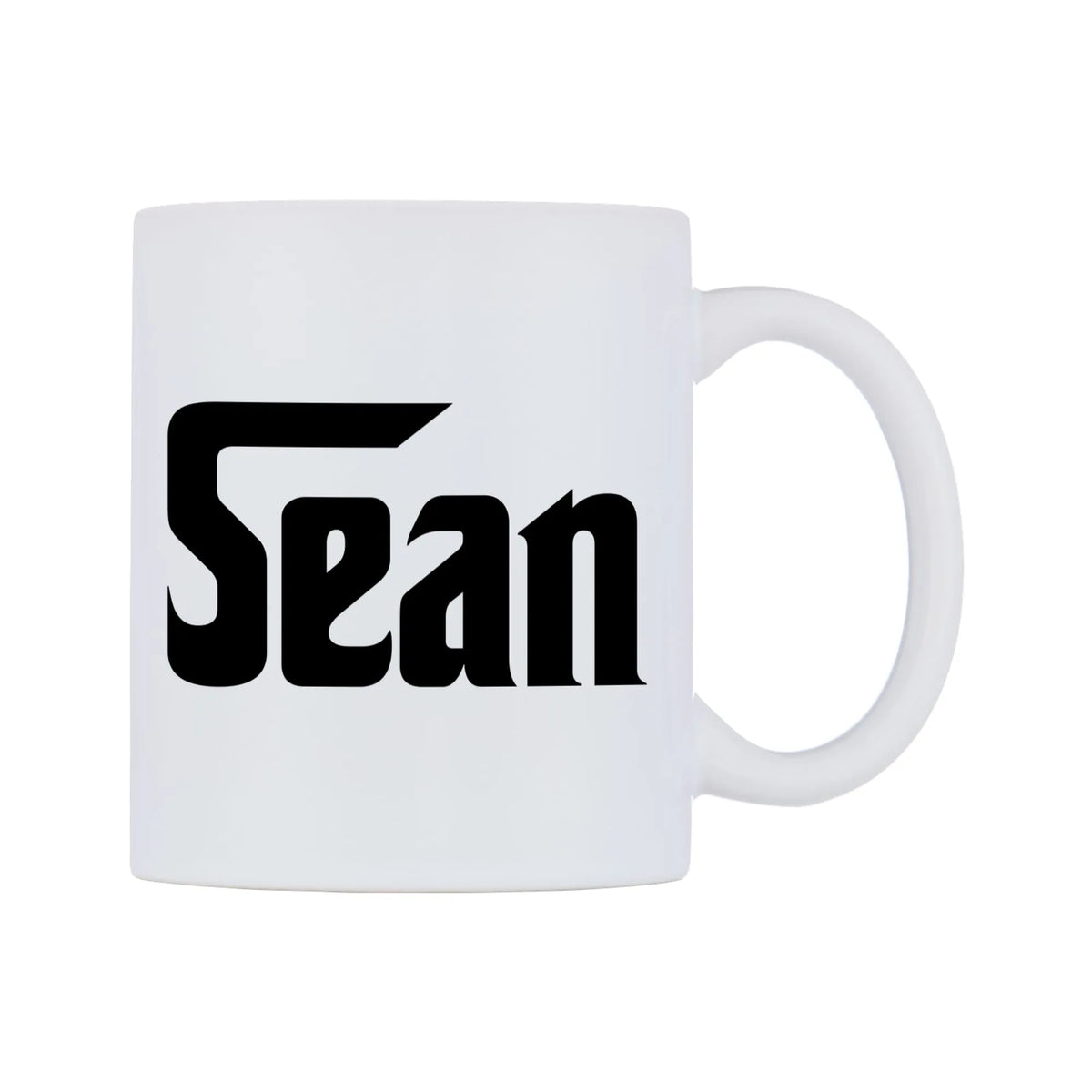 Sean - Godfather Themed Mug — white 11oz gloss mug, left side, on a white background