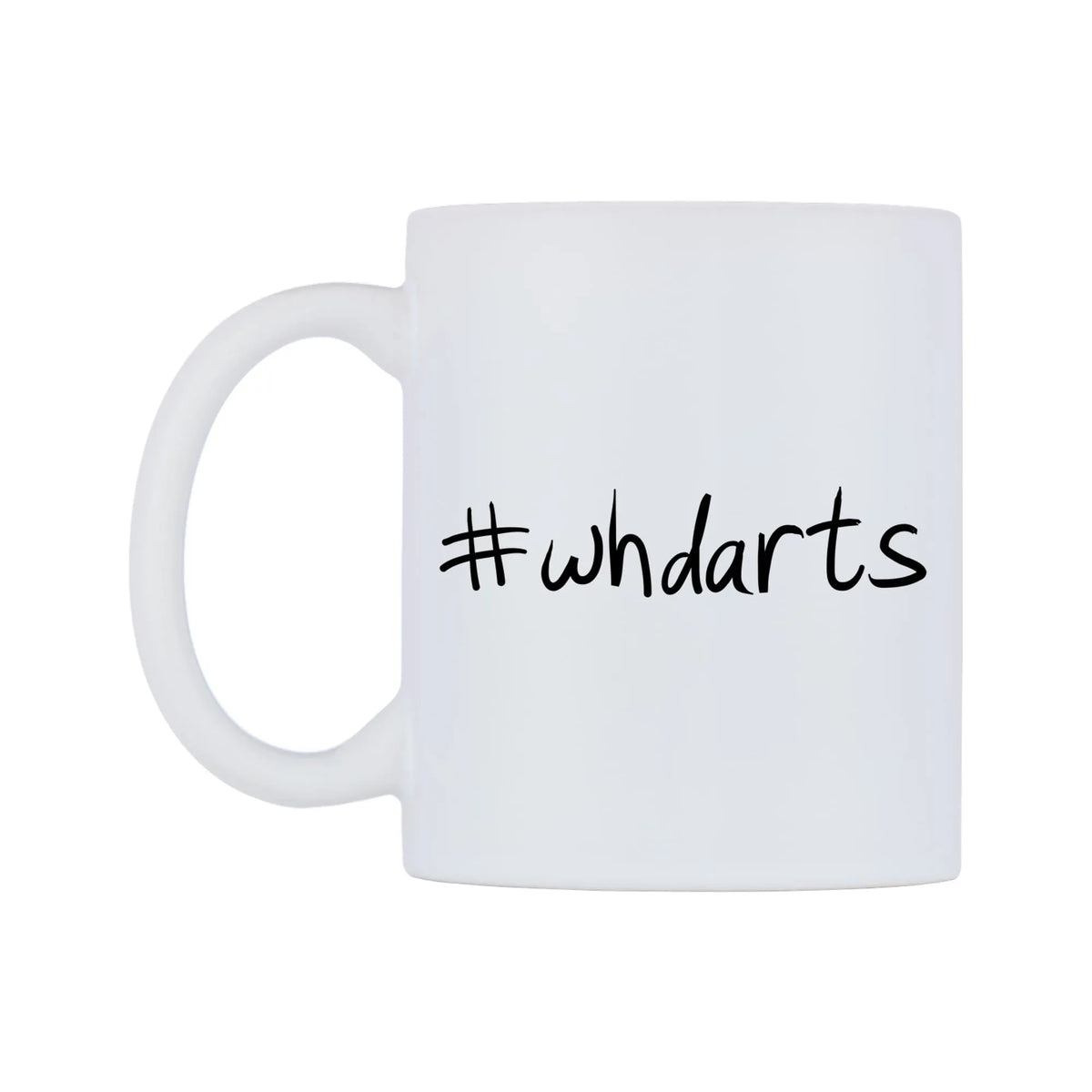whdarts Mug — mug, right side, on a white background