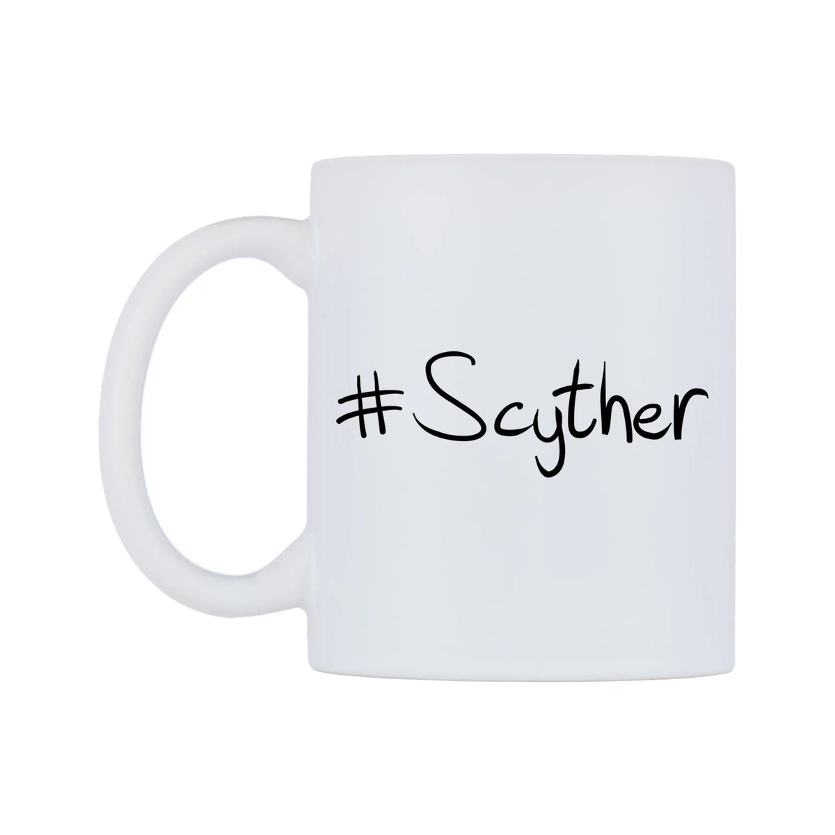 Scyther Mug — mug, right side, on a white background