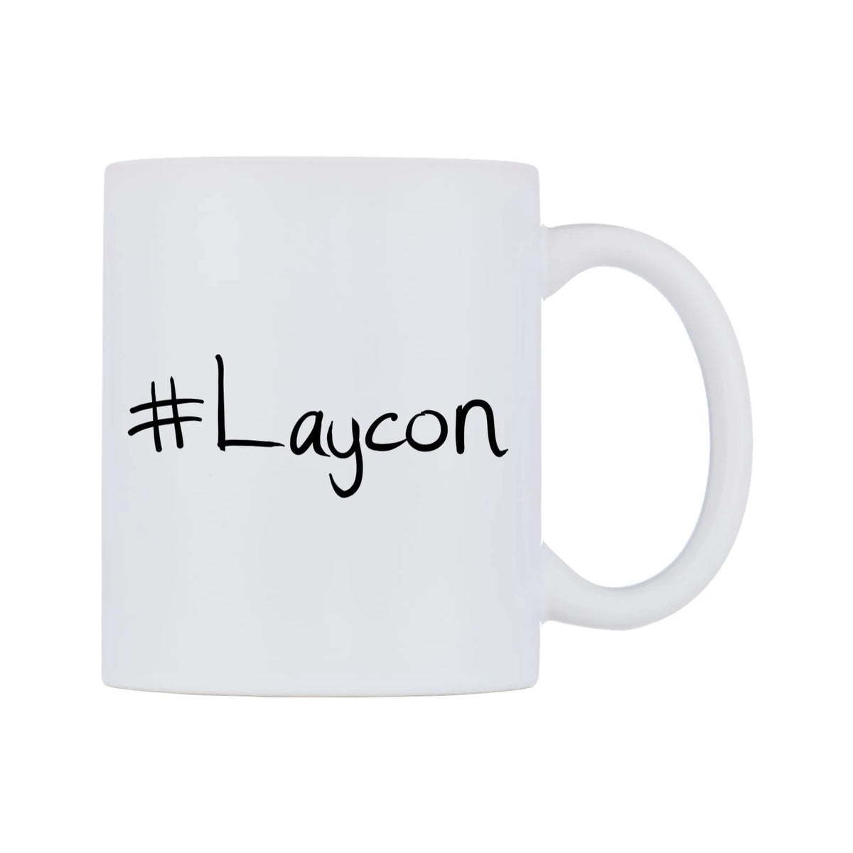 Laycon Mug — mug, left side, on a white background