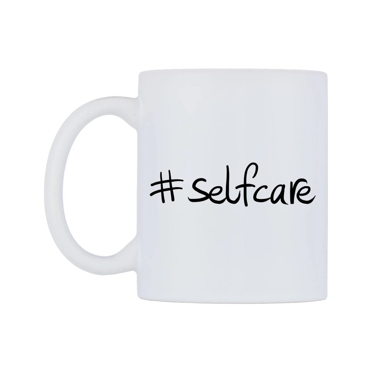 selfcare Mug — mug, right side, on a white background