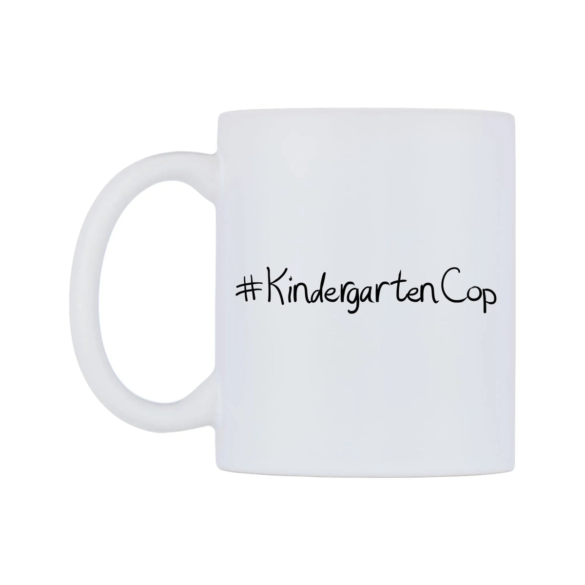 KindergartenCop Mug — mug, right side, on a white background
