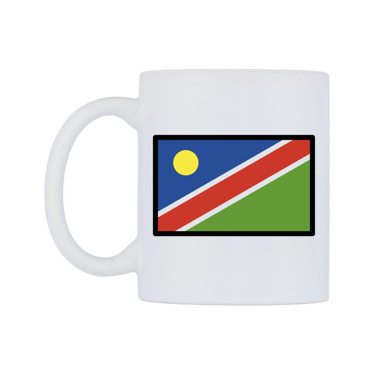 Namibia Flag Emoji Mug — mug, right side, on a white background