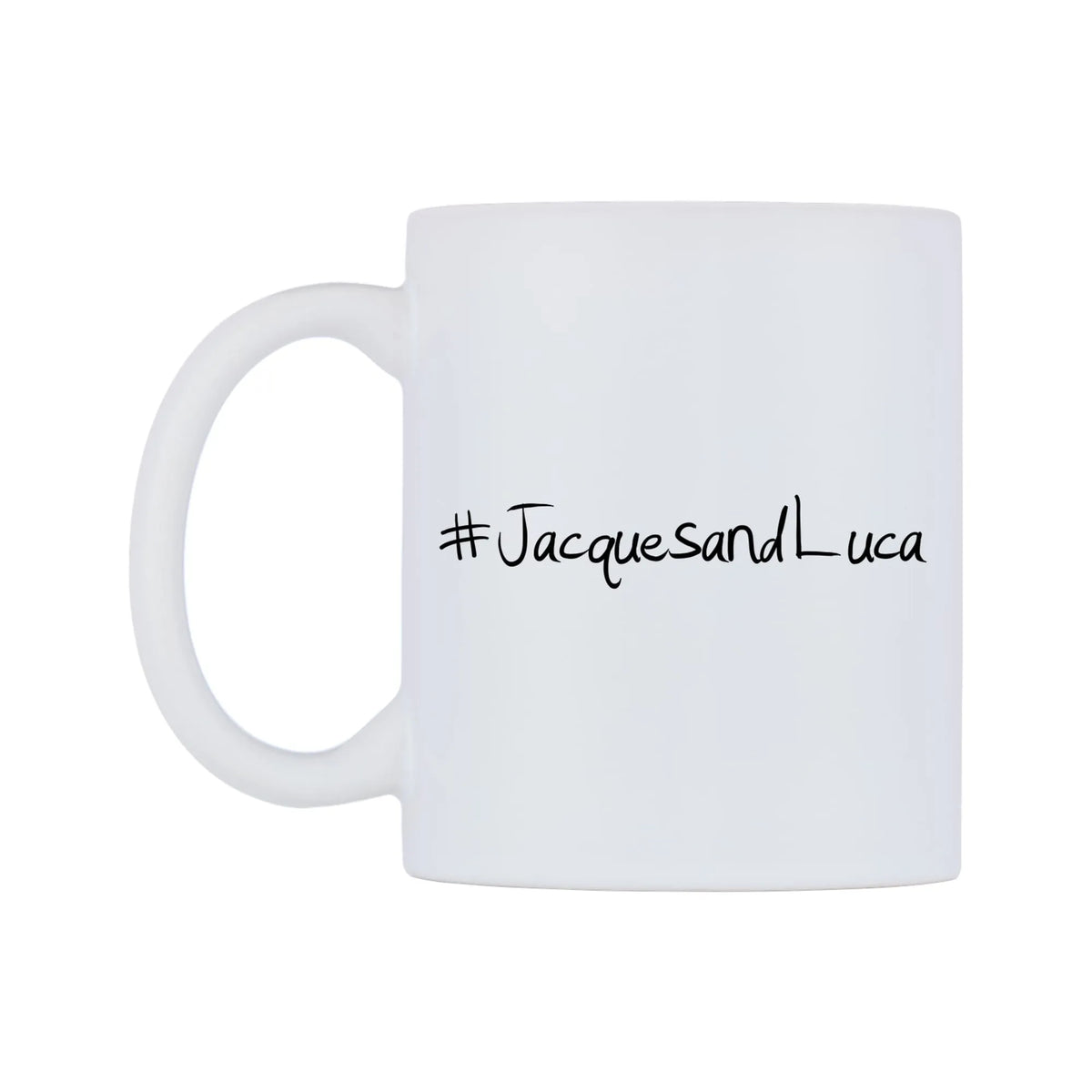 JacquesandLuca Mug — mug, right side, on a white background