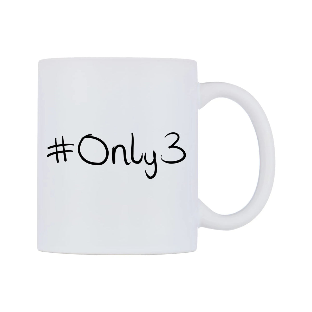 Only3 Mug — mug, left side, on a white background