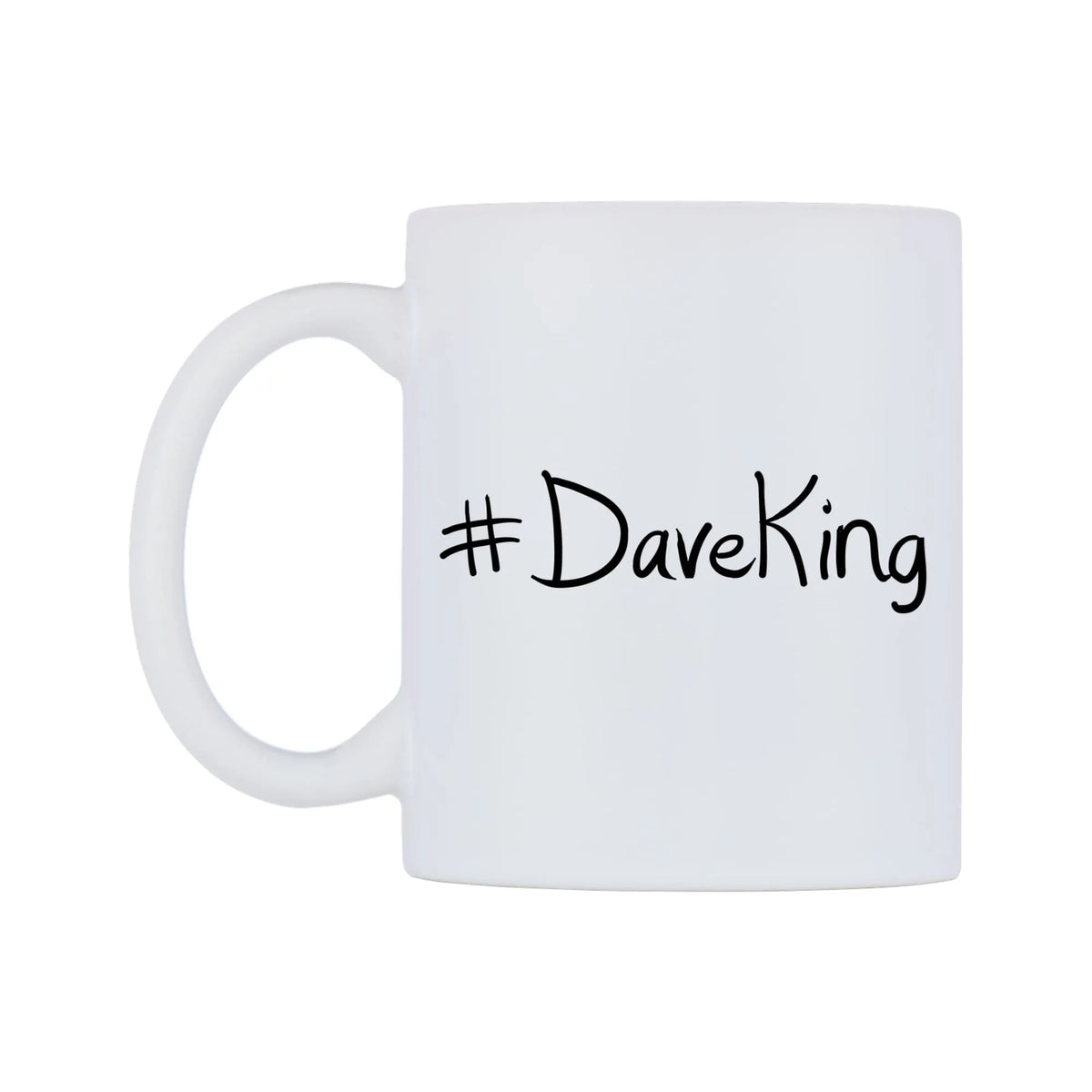 DaveKing Mug — mug, right side, on a white background