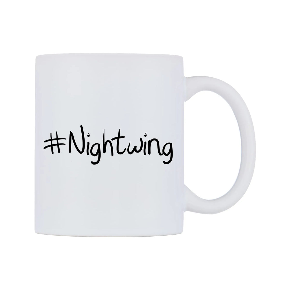 Nightwing Mug — mug, left side, on a white background