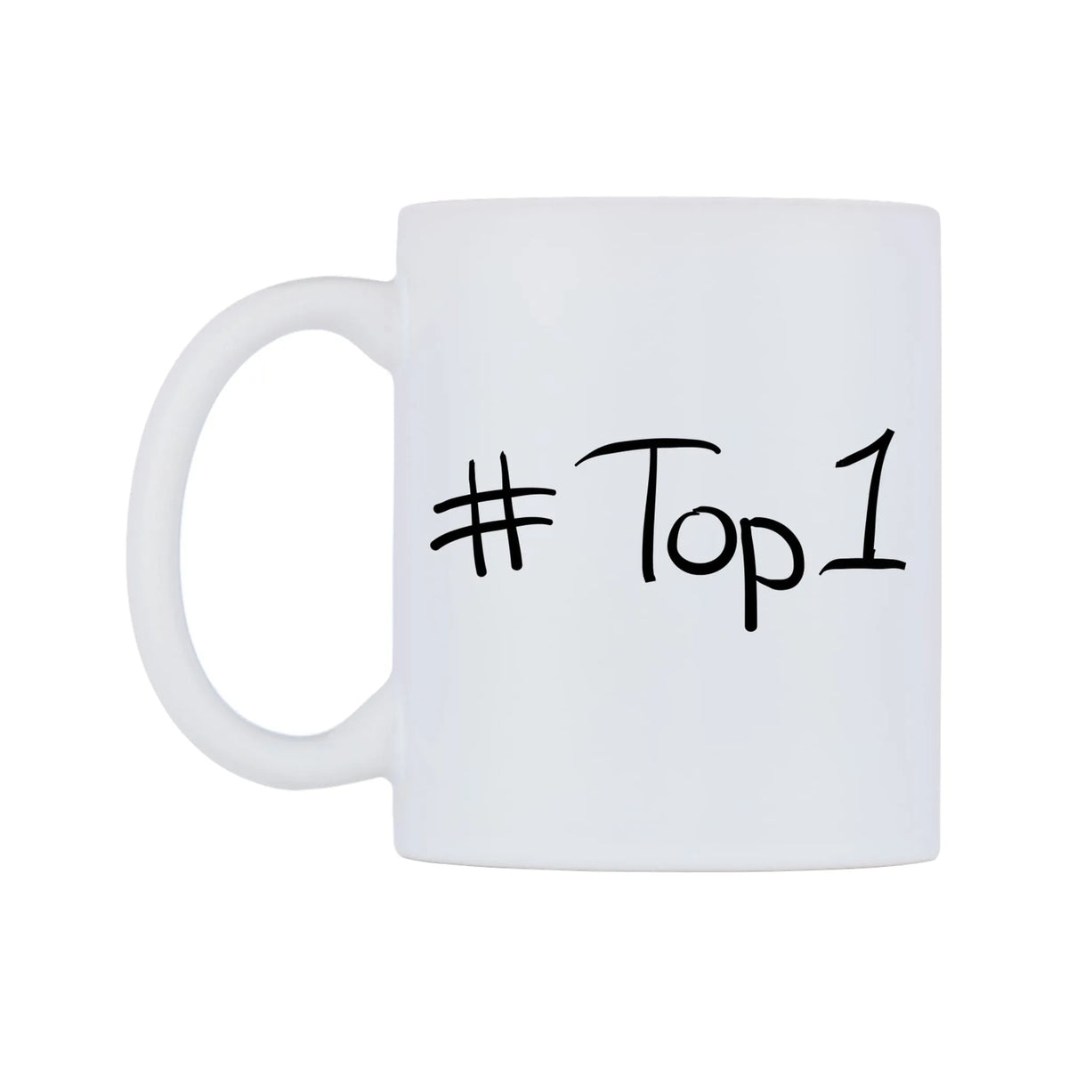 Top1 Mug — mug, right side, on a white background