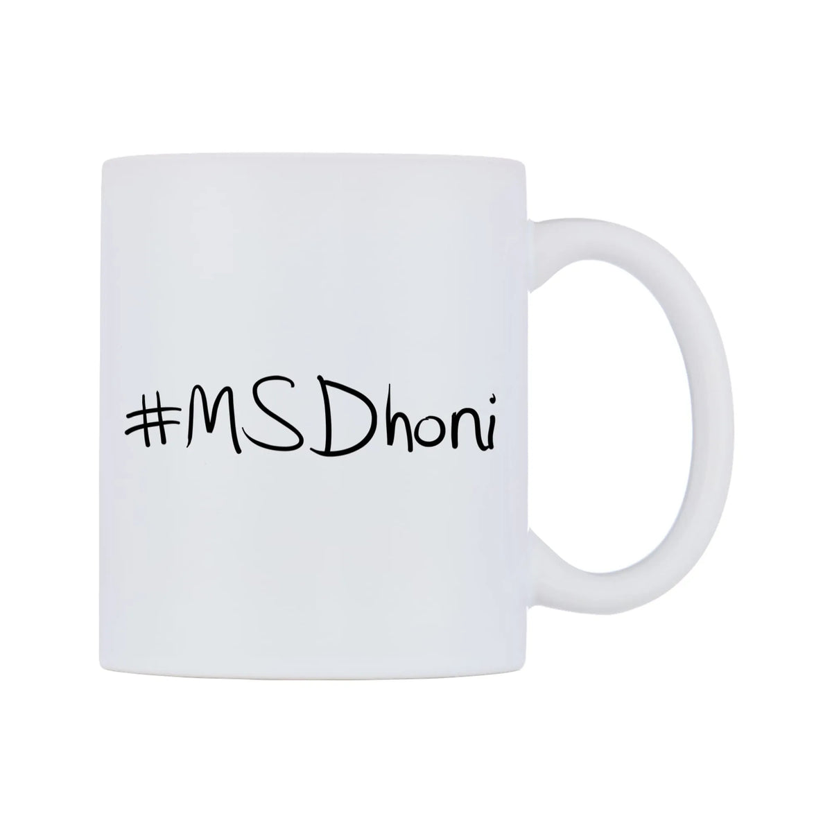 MSDhoni Mug — mug, left side, on a white background