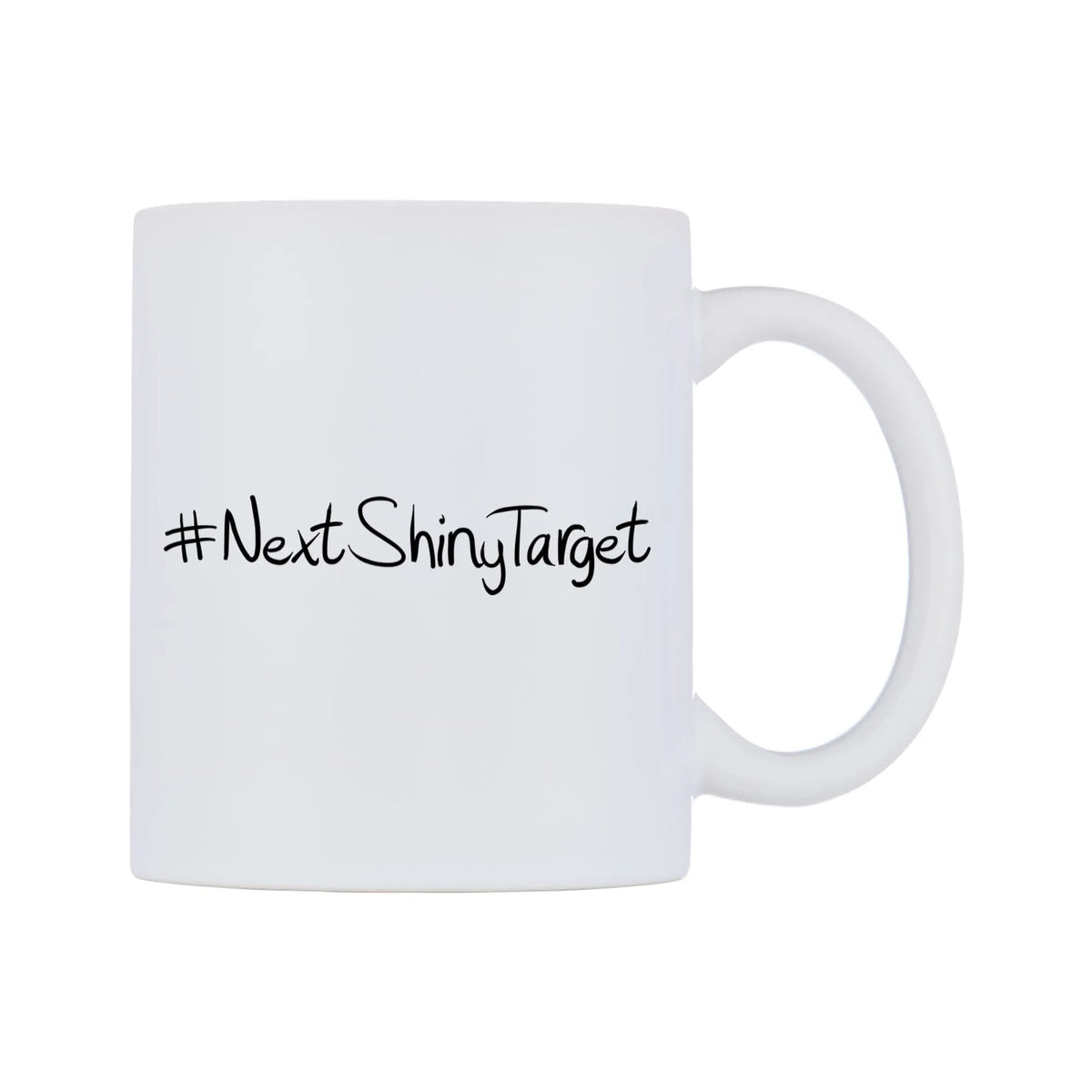 NextShinyTarget Mug — mug, left side, on a white background