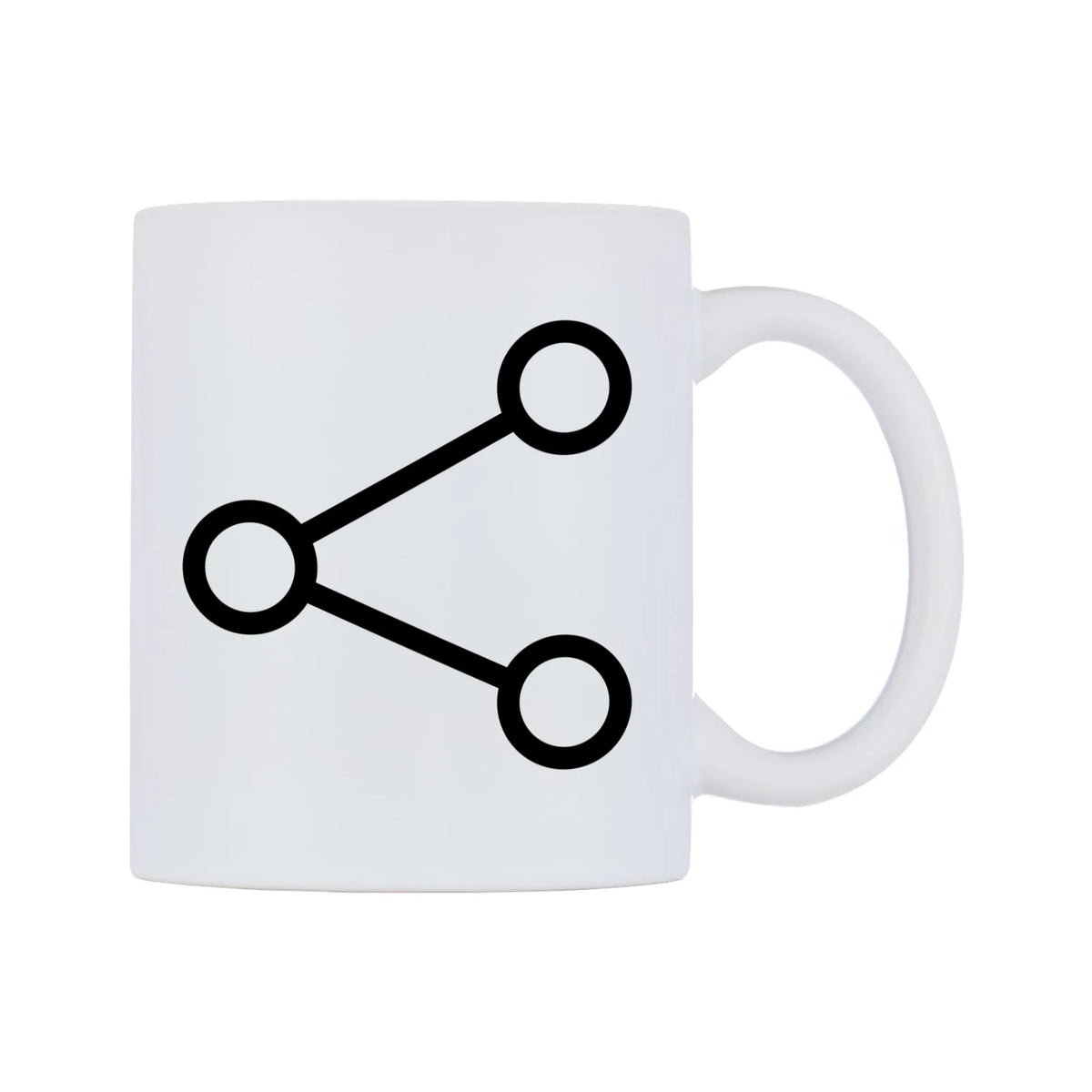 Share Emoji Mug — mug, left side, on a white background