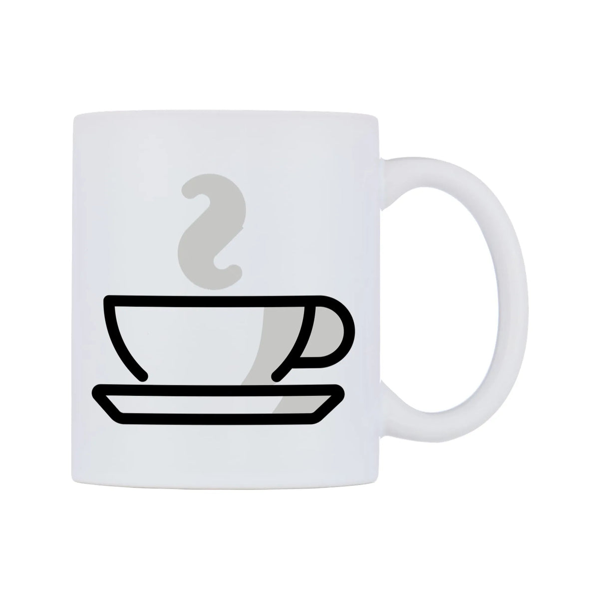 Hot Beverage Emoji Mug — mug, left side, on a white background