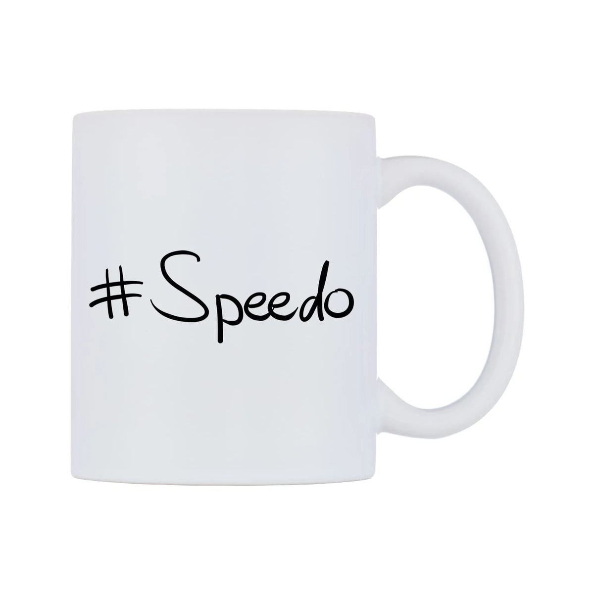 Speedo Mug — mug, left side, on a white background