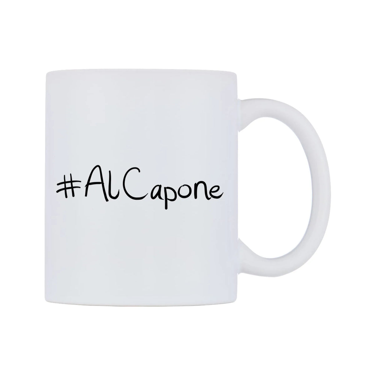 AlCapone Mug — mug, left side, on a white background