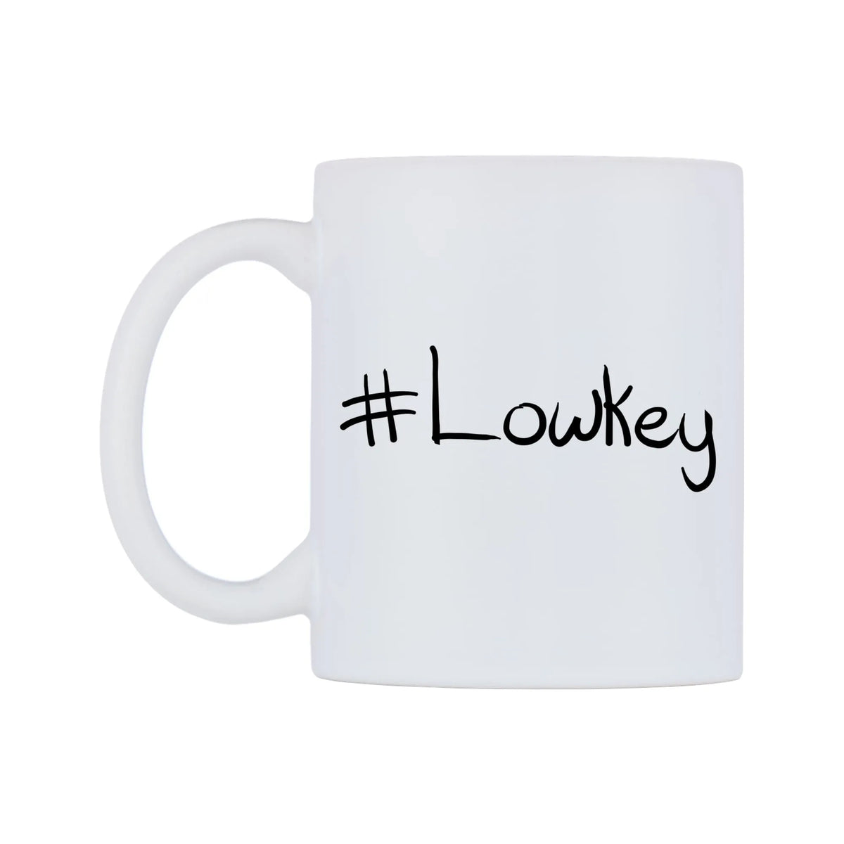 Lowkey Mug — mug, right side, on a white background