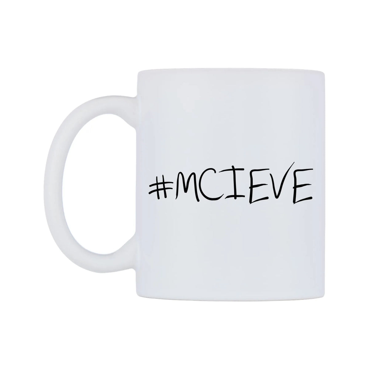 MCIEVE Mug — mug, right side, on a white background