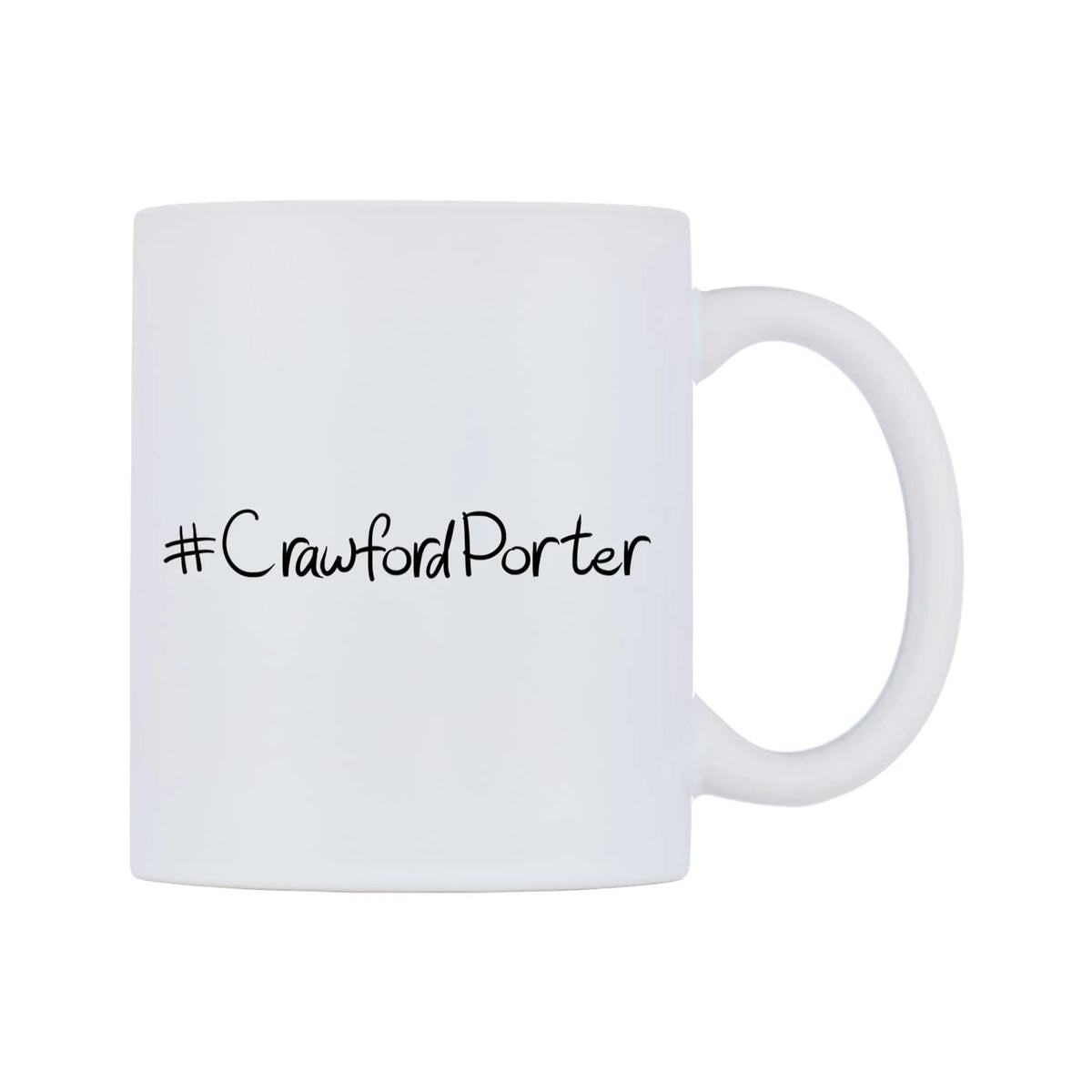CrawfordPorter Mug — mug, left side, on a white background