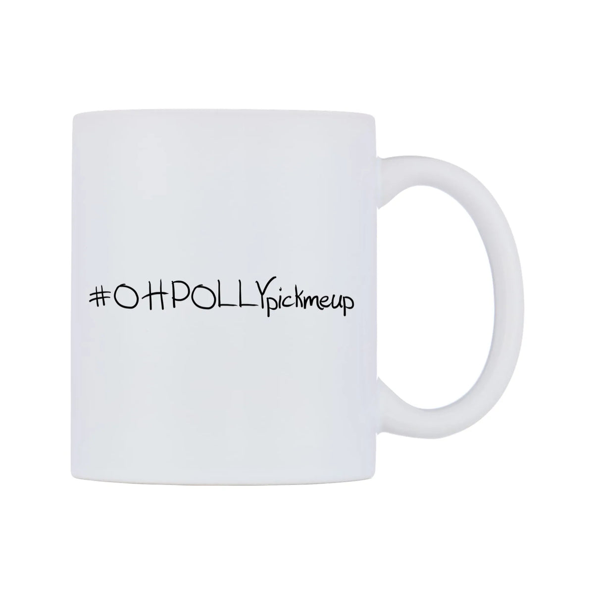 OHPOLLYpickmeup Mug — mug, left side, on a white background