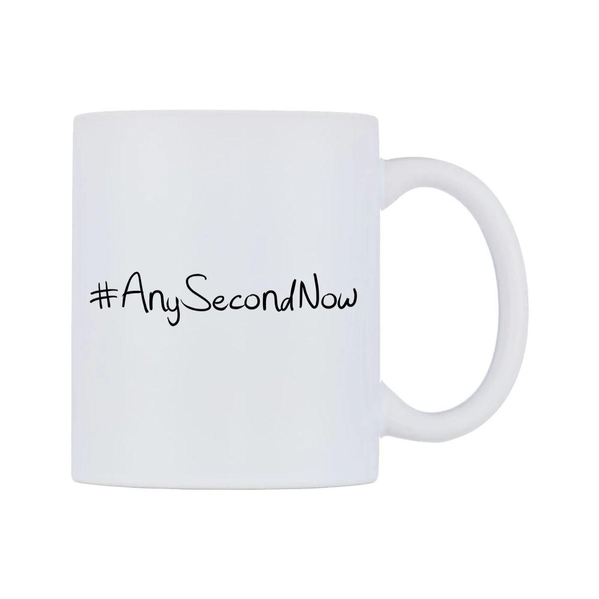 AnySecondNow Mug — mug, left side, on a white background