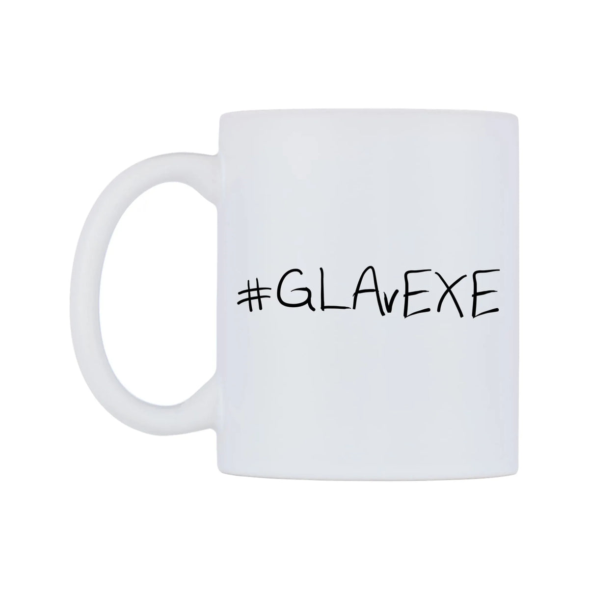 GLAvEXE Mug — mug, right side, on a white background