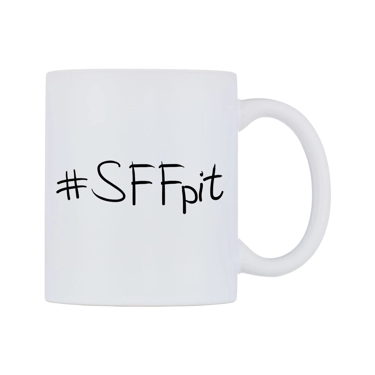 SFFpit Mug — mug, left side, on a white background