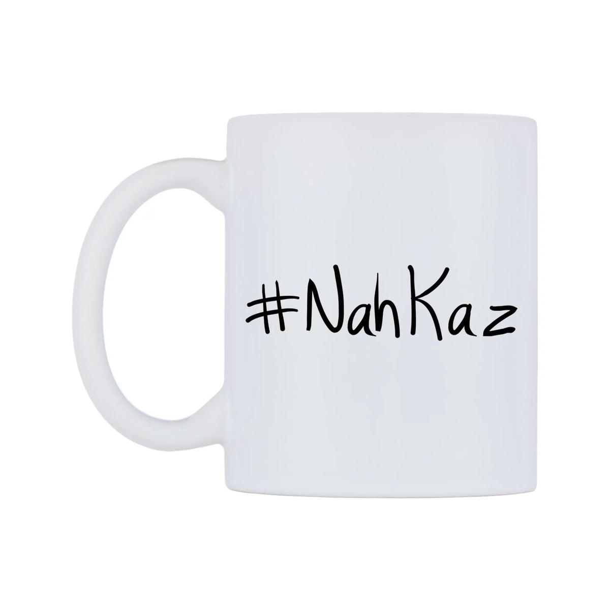 NahKaz Mug — mug, right side, on a white background