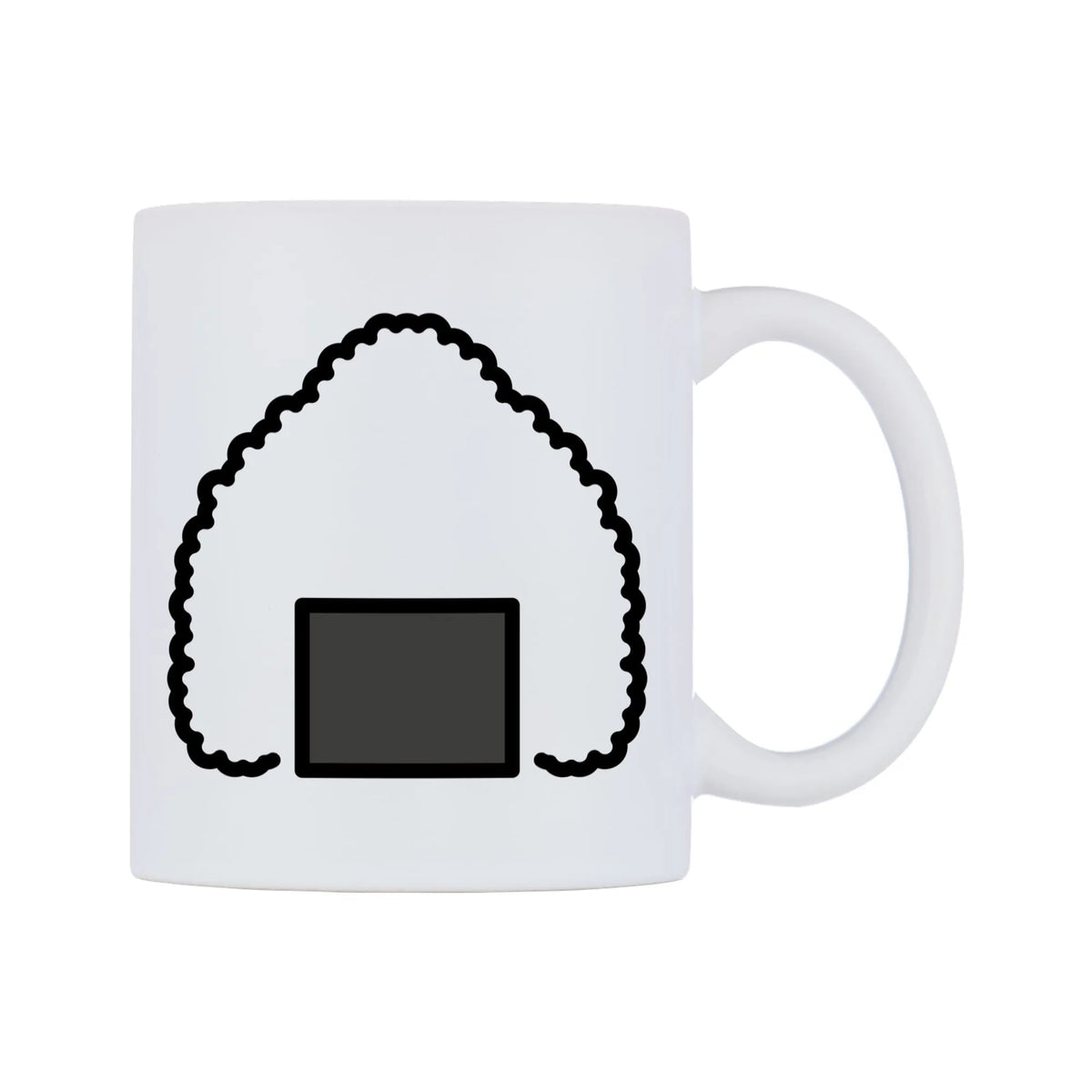 Rice Ball Emoji Mug — mug, left side, on a white background