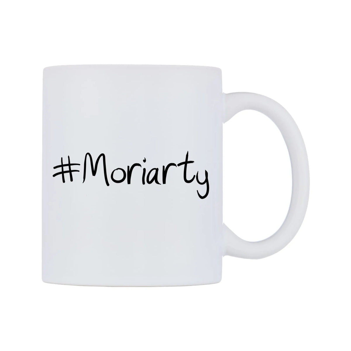 Moriarty Mug — mug, left side, on a white background