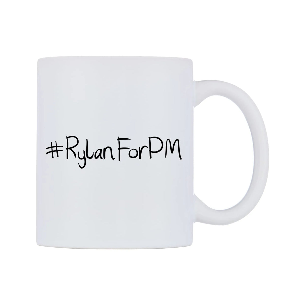 RylanForPM Mug — mug, left side, on a white background