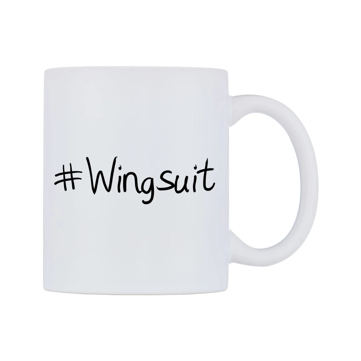Wingsuit Mug — mug, left side, on a white background