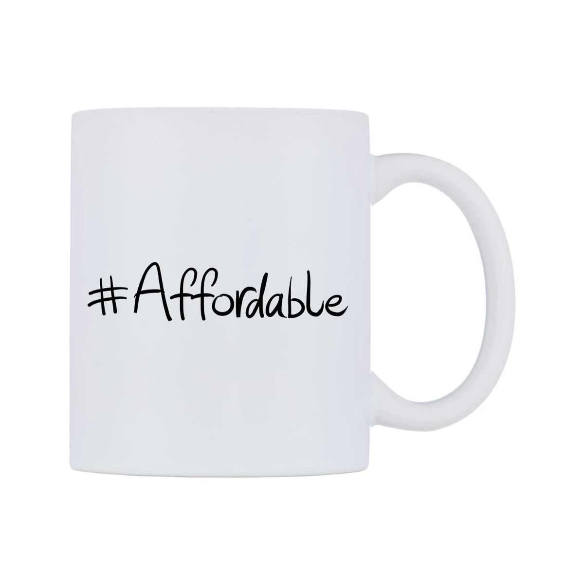Affordable Mug — mug, left side, on a white background