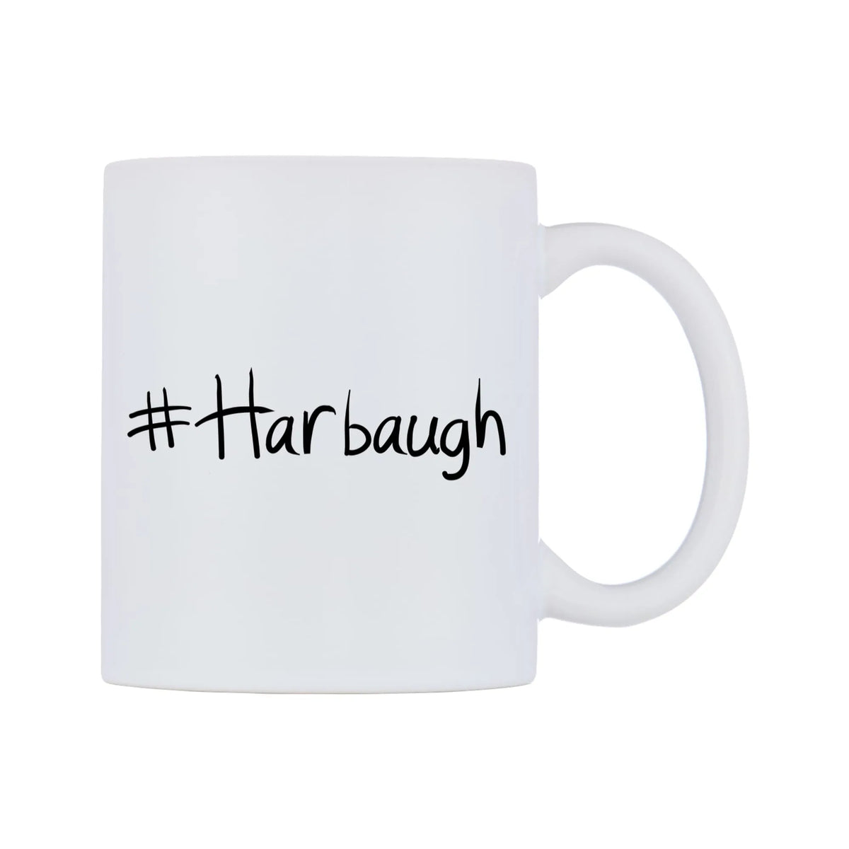 Harbaugh Mug — mug, left side, on a white background