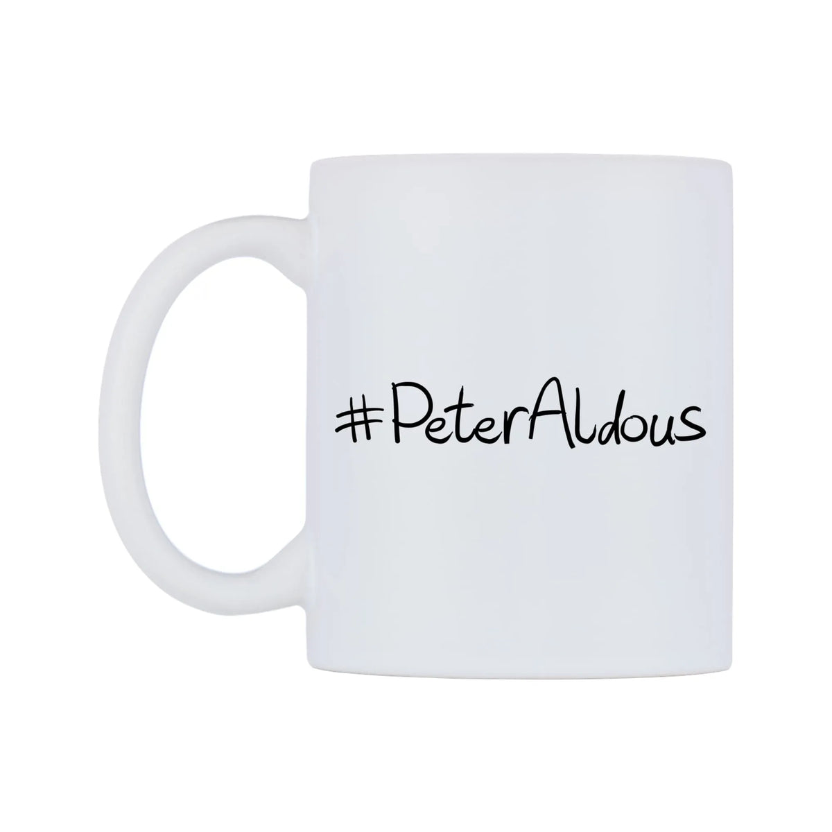 PeterAldous Mug — mug, right side, on a white background