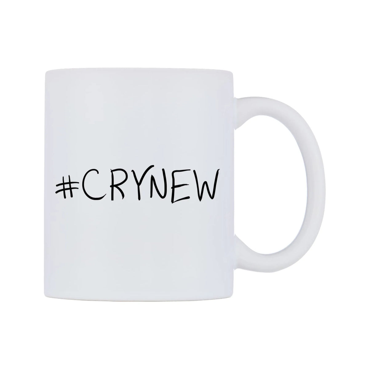 CRYNEW Mug — mug, left side, on a white background