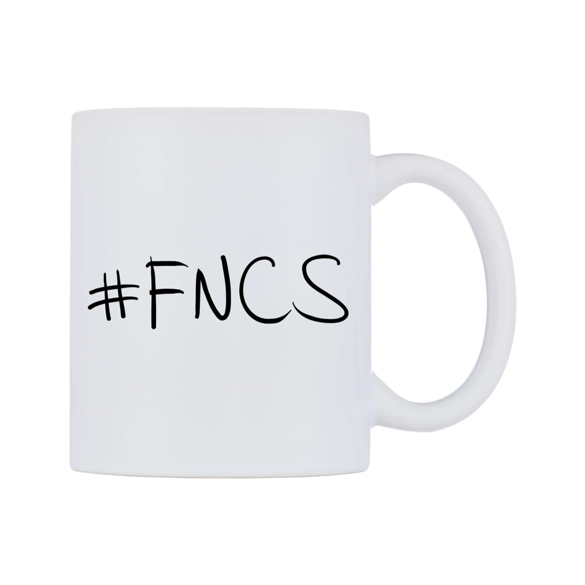 FNCS Mug — mug, left side, on a white background