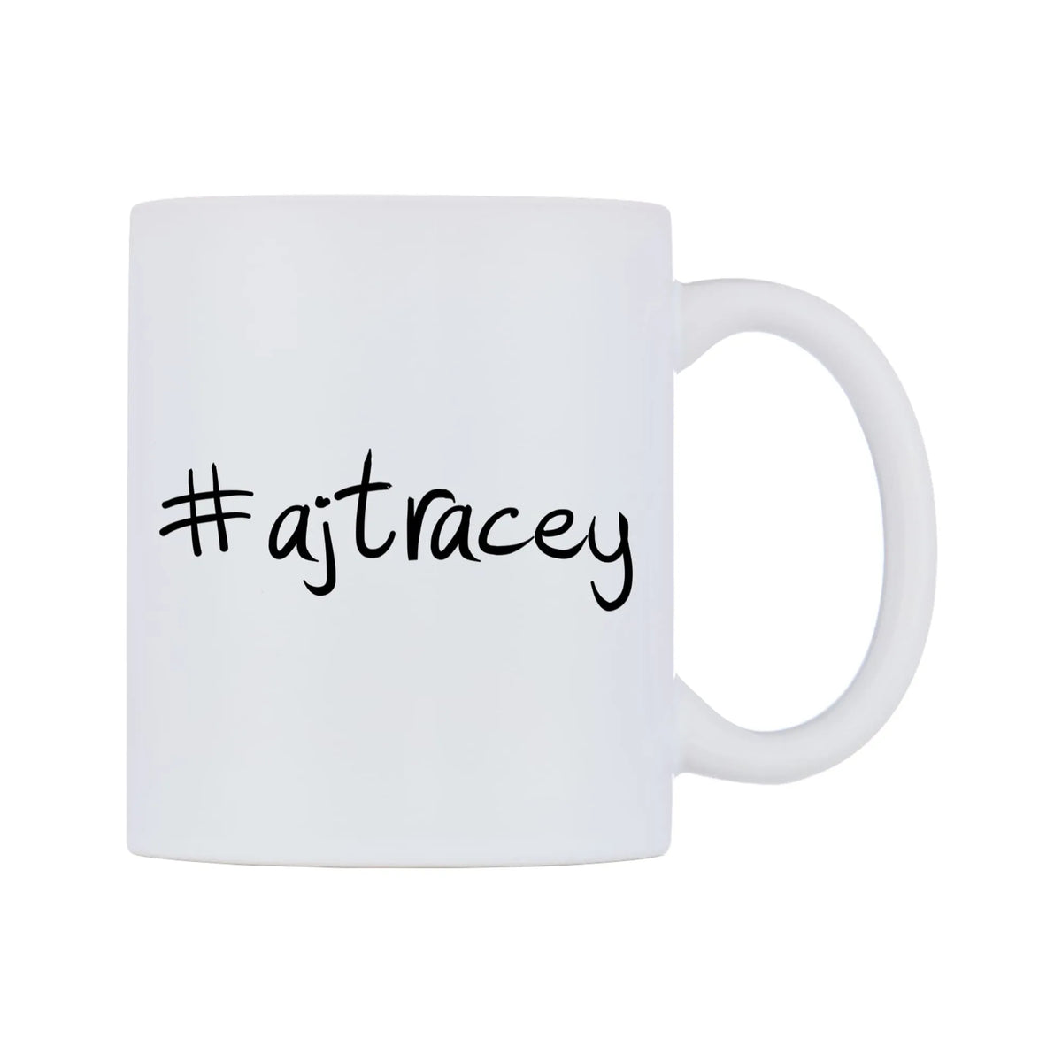 ajtracey Mug — mug, left side, on a white background