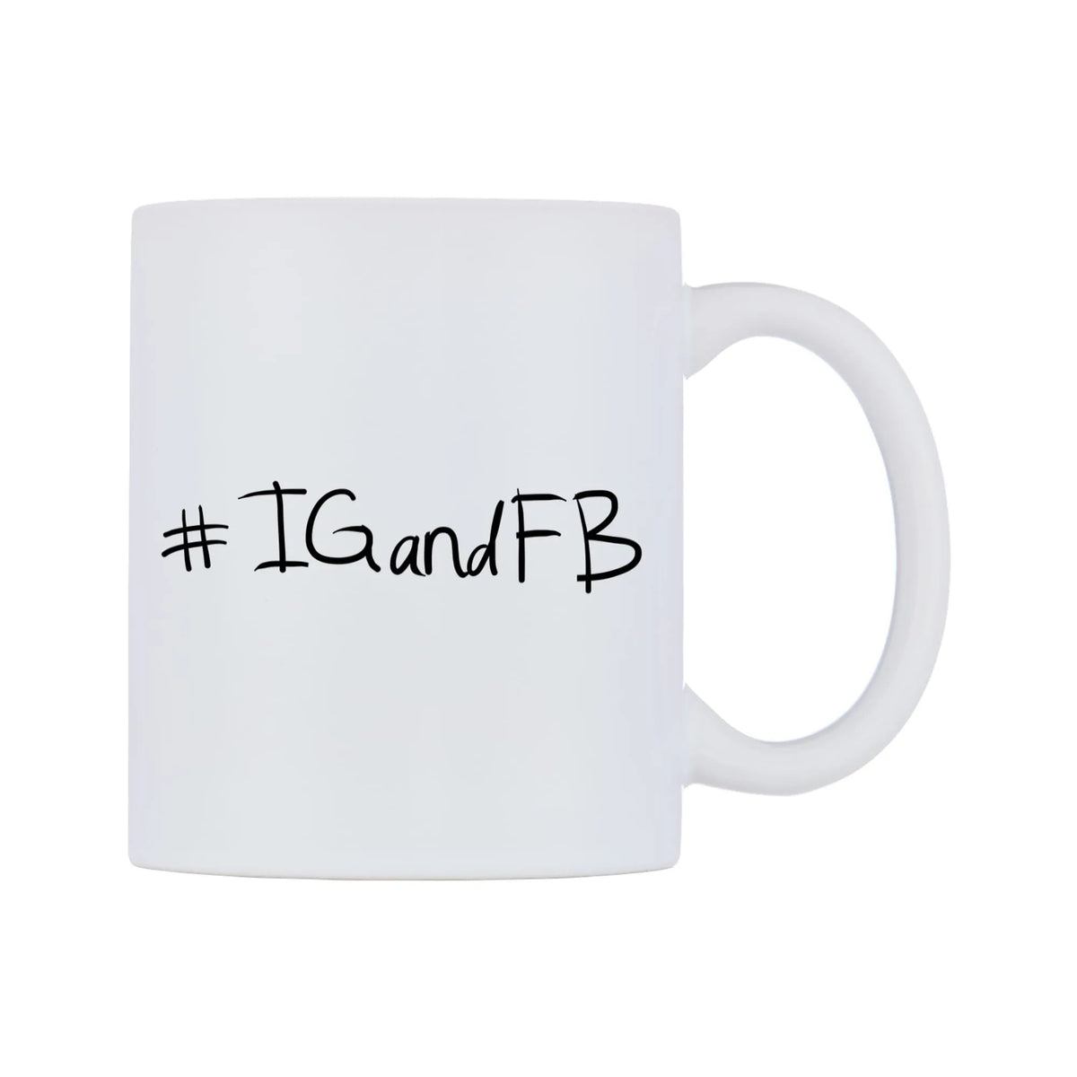 IGandFB Mug — mug, left side, on a white background