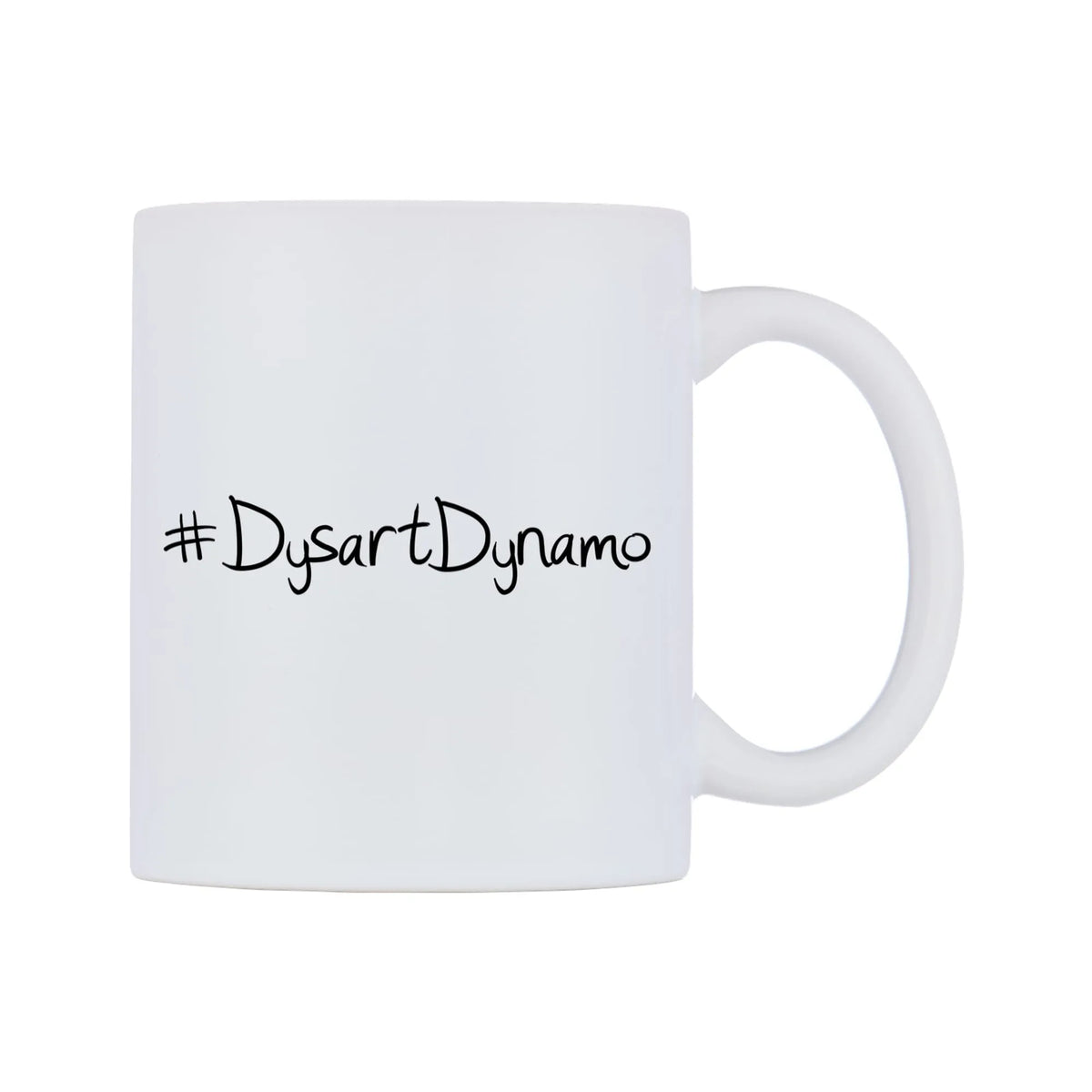 DysartDynamo Mug — mug, left side, on a white background