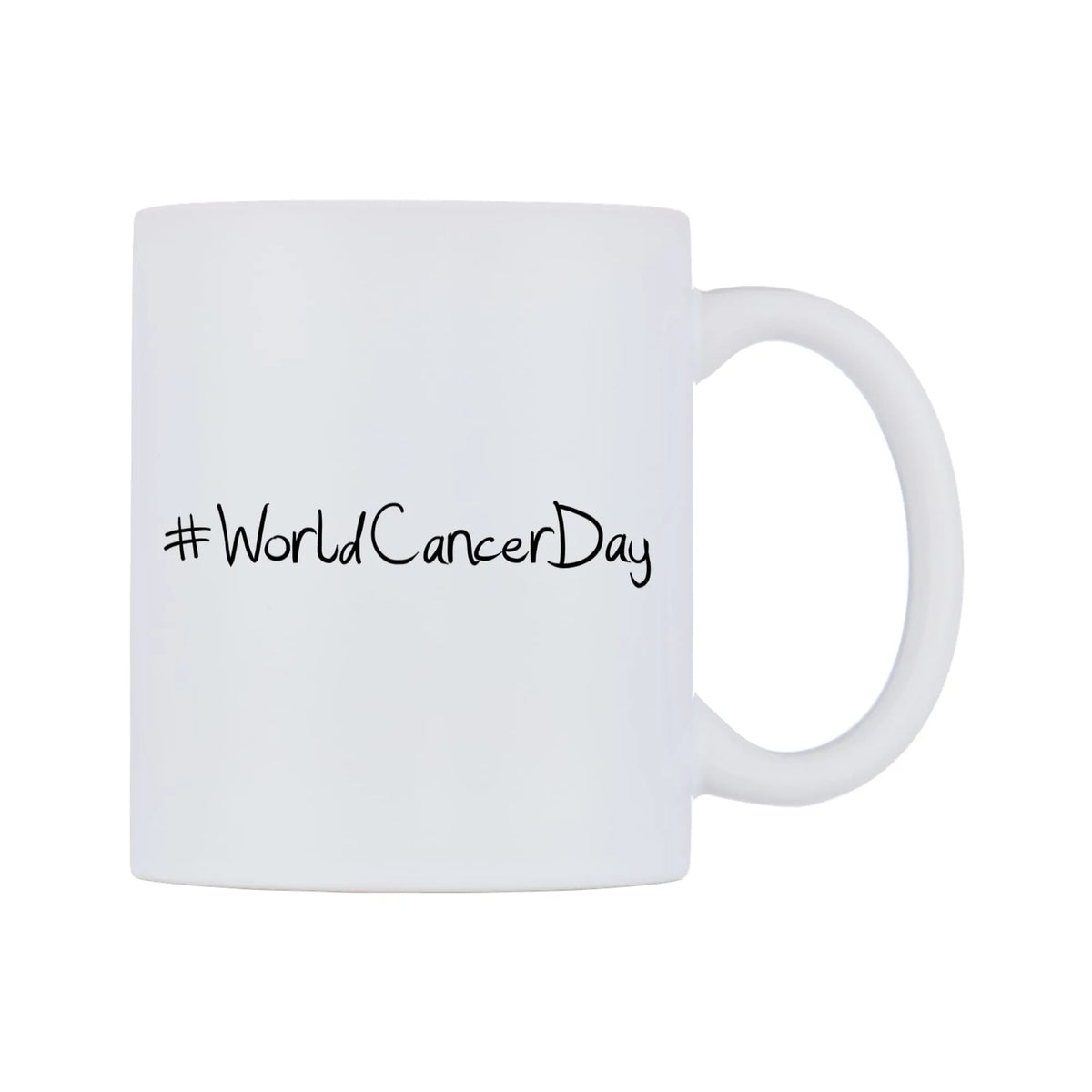 WorldCancerDay Mug — mug, left side, on a white background