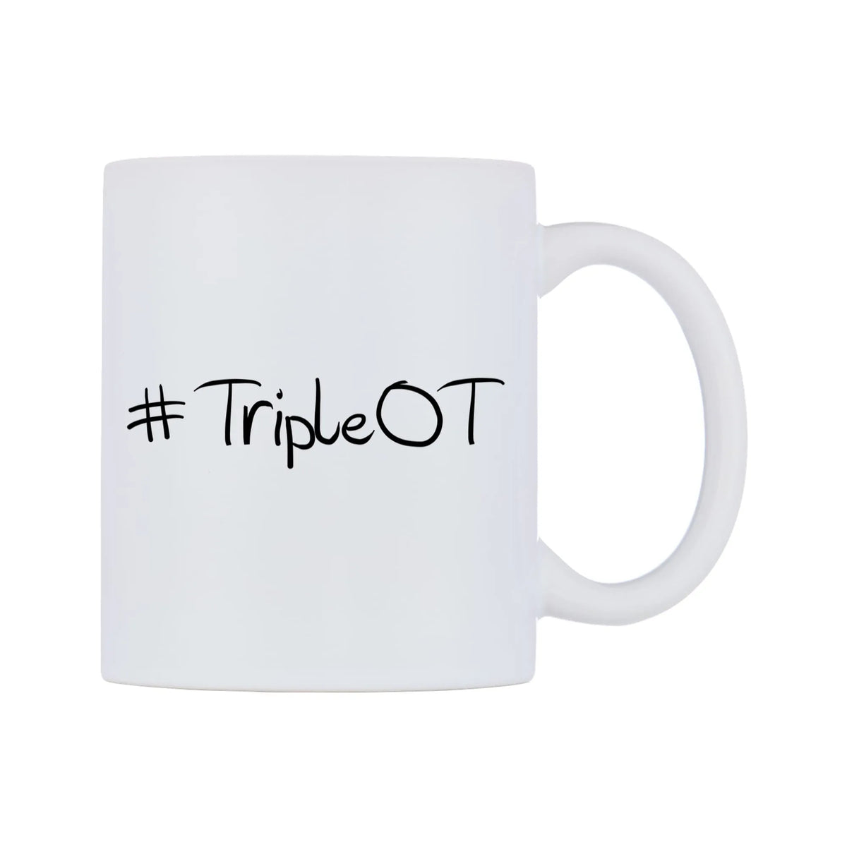 TripleOT Mug — mug, left side, on a white background
