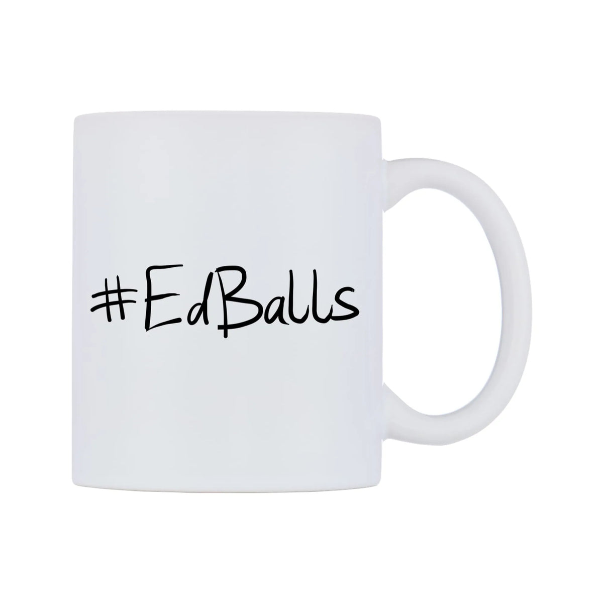 EdBalls Mug — mug, left side, on a white background