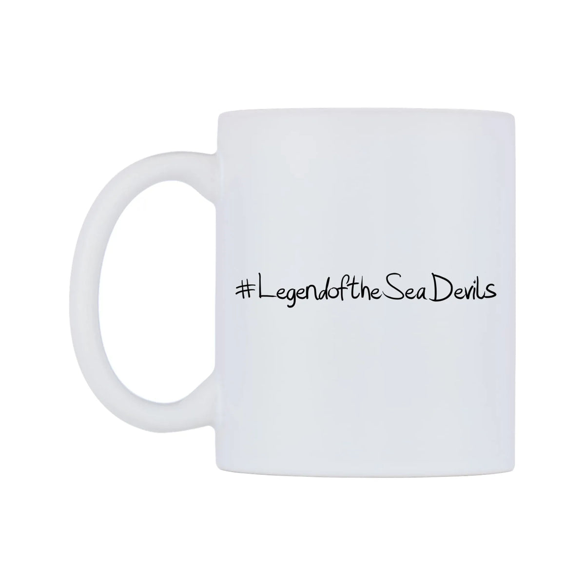 LegendoftheSeaDevils Mug — mug, right side, on a white background