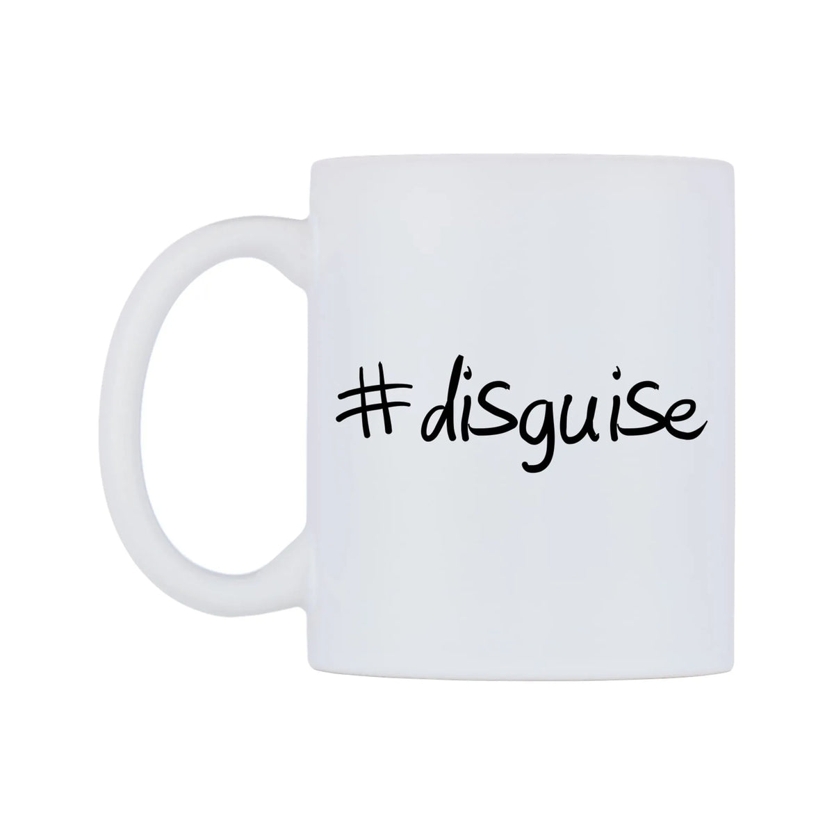 disguise Mug — mug, right side, on a white background