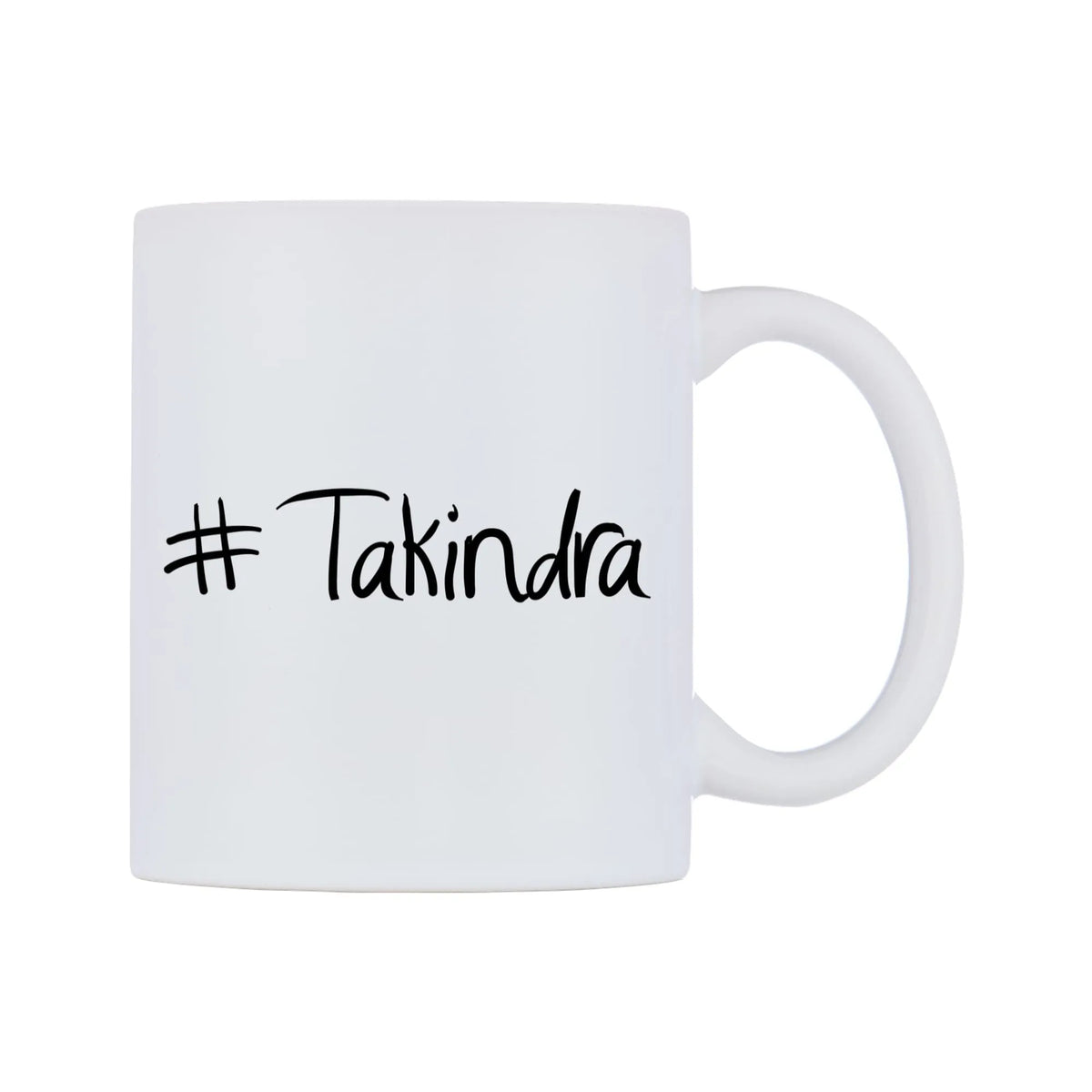 Takindra Mug — mug, left side, on a white background