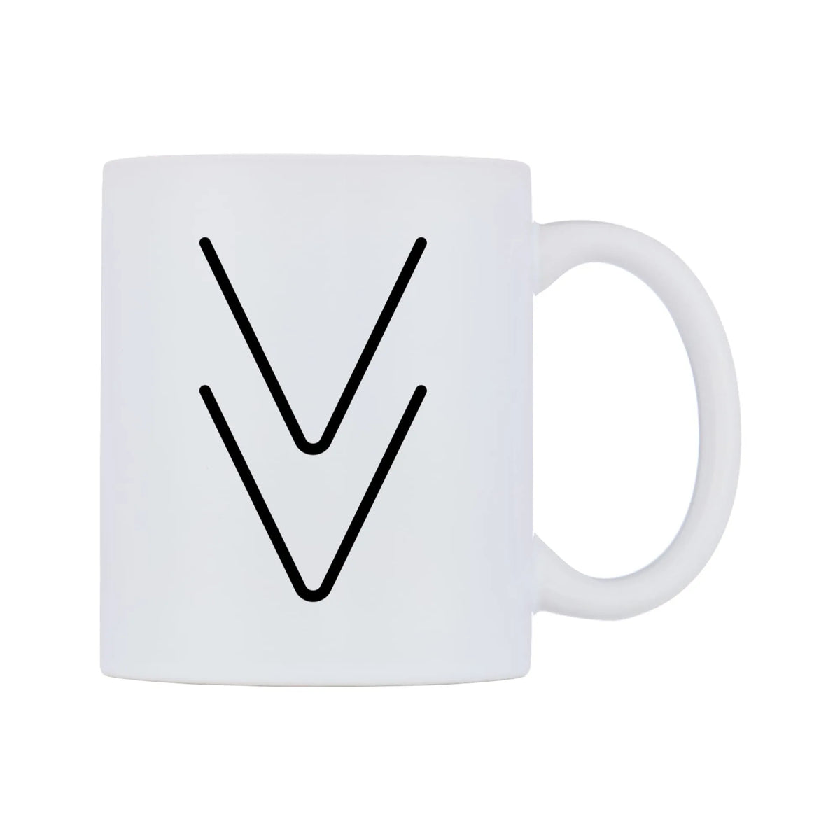 Fast Down Button Emoji Mug — mug, left side, on a white background