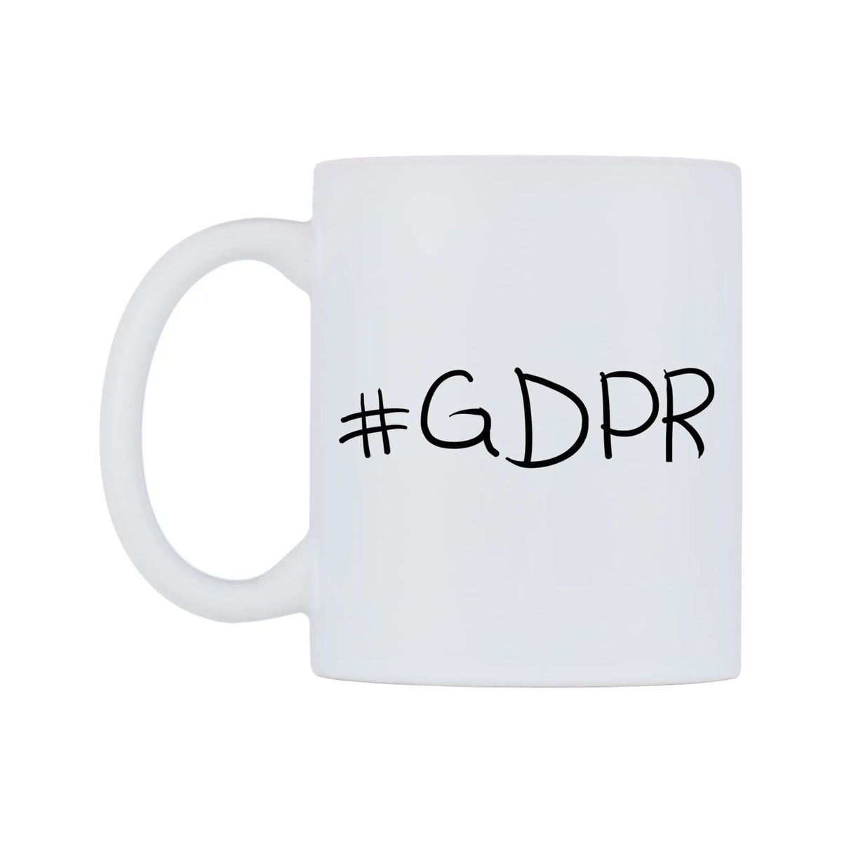 GDPR Mug — mug, right side, on a white background