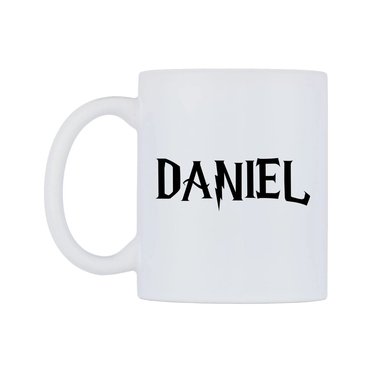Daniel - Wizard Themed Mug — mug, right side, on a white background